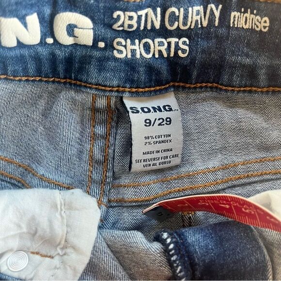 S.O.N.G. Denim Distress Ripped Shorts Size 9​​​​​​ - Picture 5 of 11